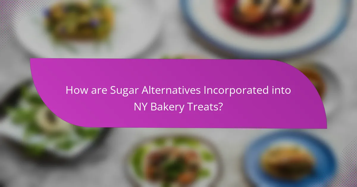 How are Sugar Alternatives Incorporated into NY Bakery Treats?