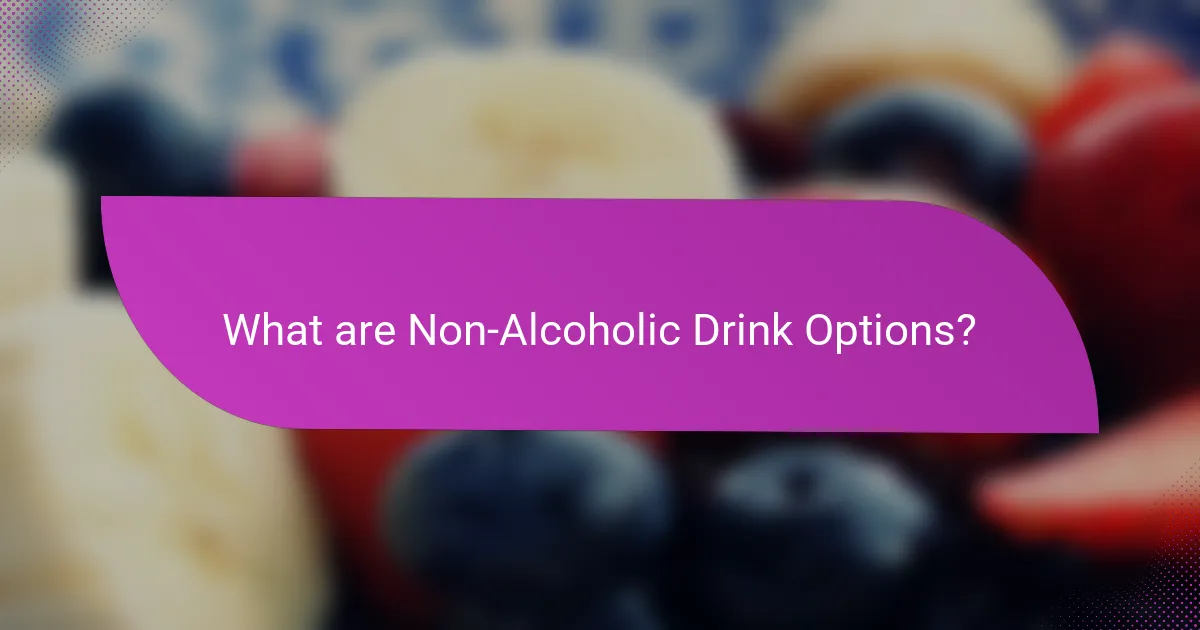 What are Non-Alcoholic Drink Options?